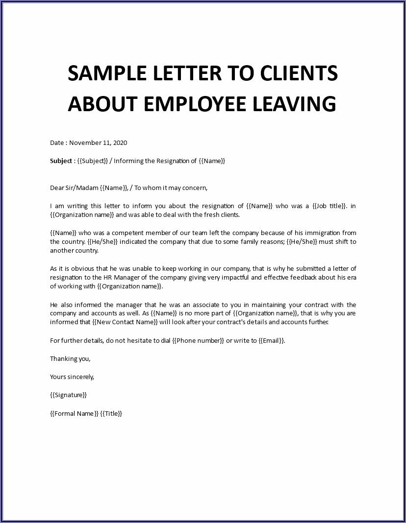 Office Moving Announcement Wording To Employees Template