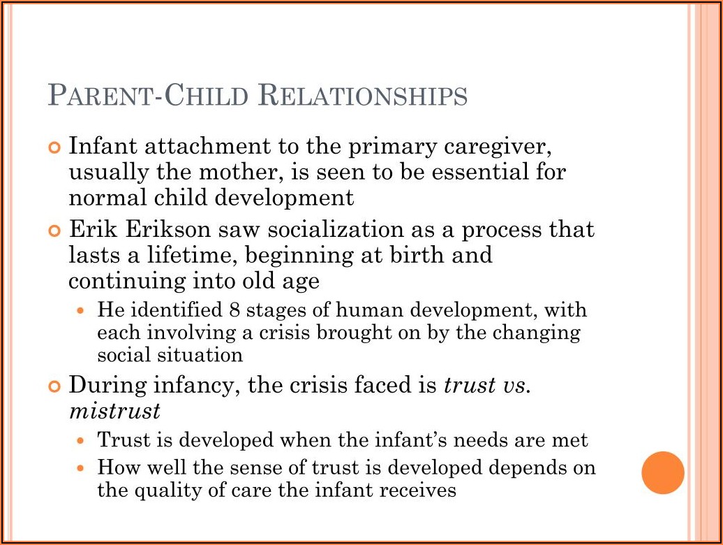 Parent Child Relationship Worksheet