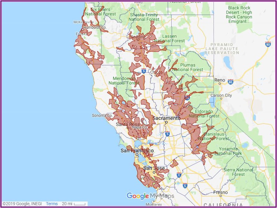 Pge Planned Outage Map Sonoma County