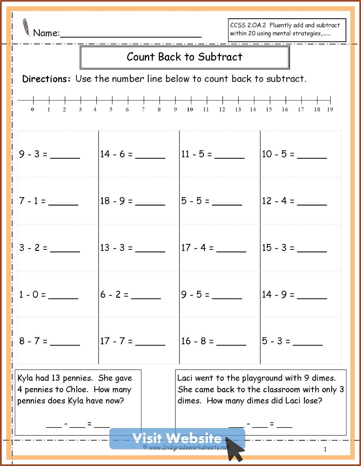 Printable Worksheets For 2nd Grade Math