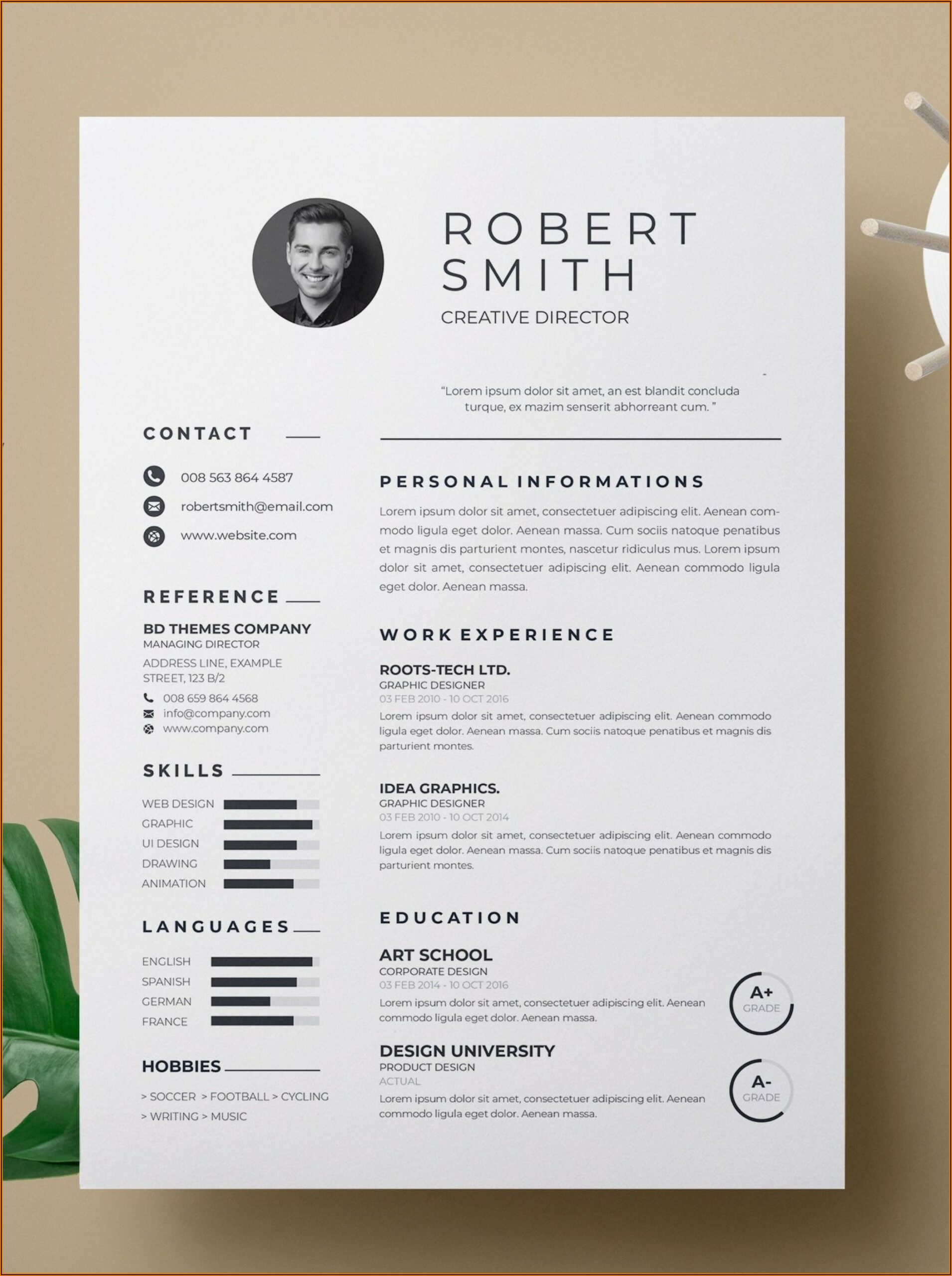 Resume Template For Ms Word Download