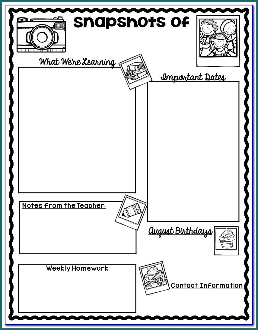 School Monthly Newsletter Templates Free