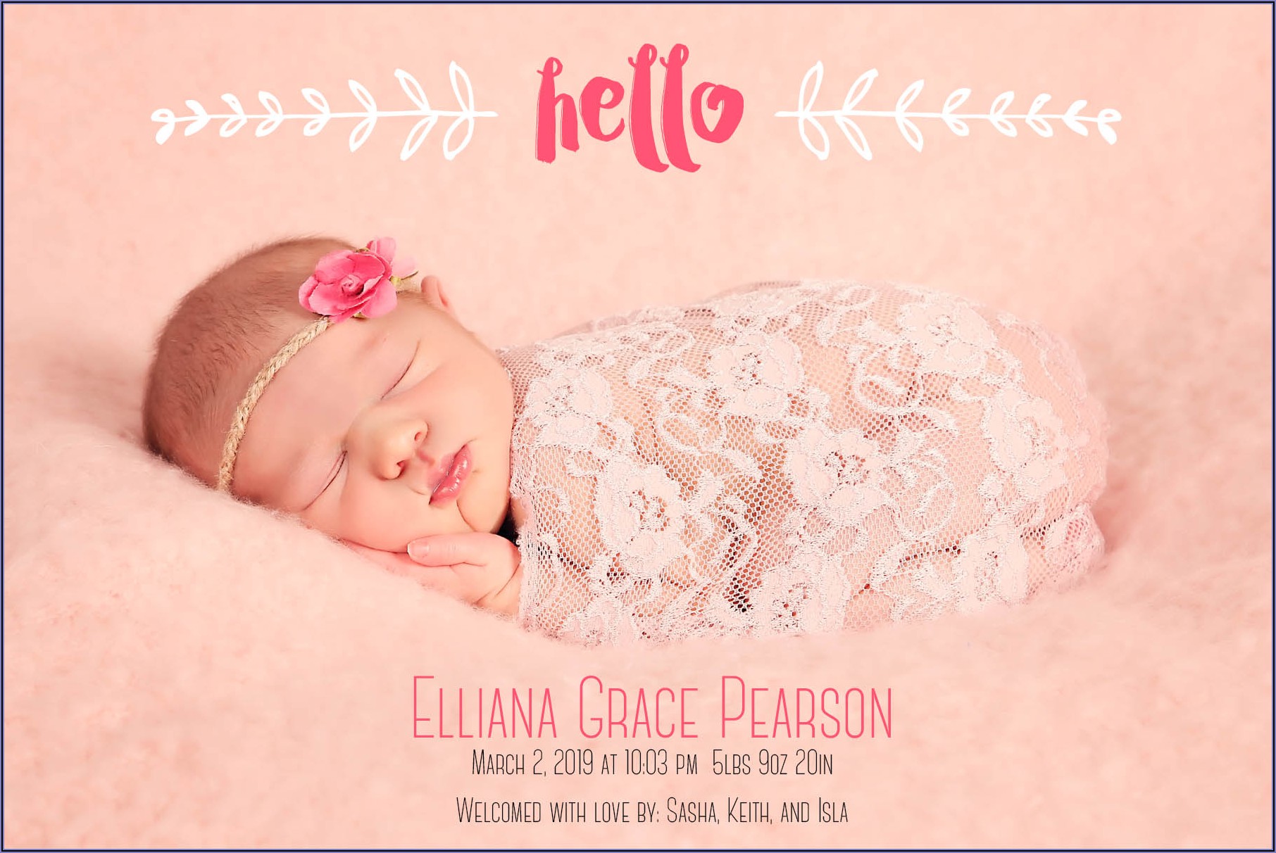 Second Baby Birth Announcement Wording