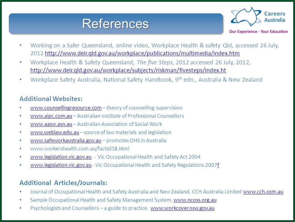 Workplace Health And Safety Manual Template Qld