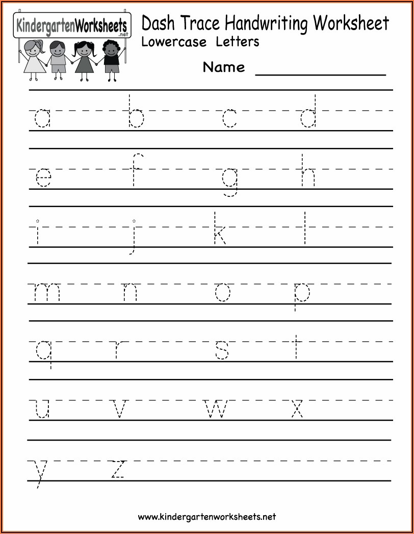 Worksheets For Kindergarten Handwriting