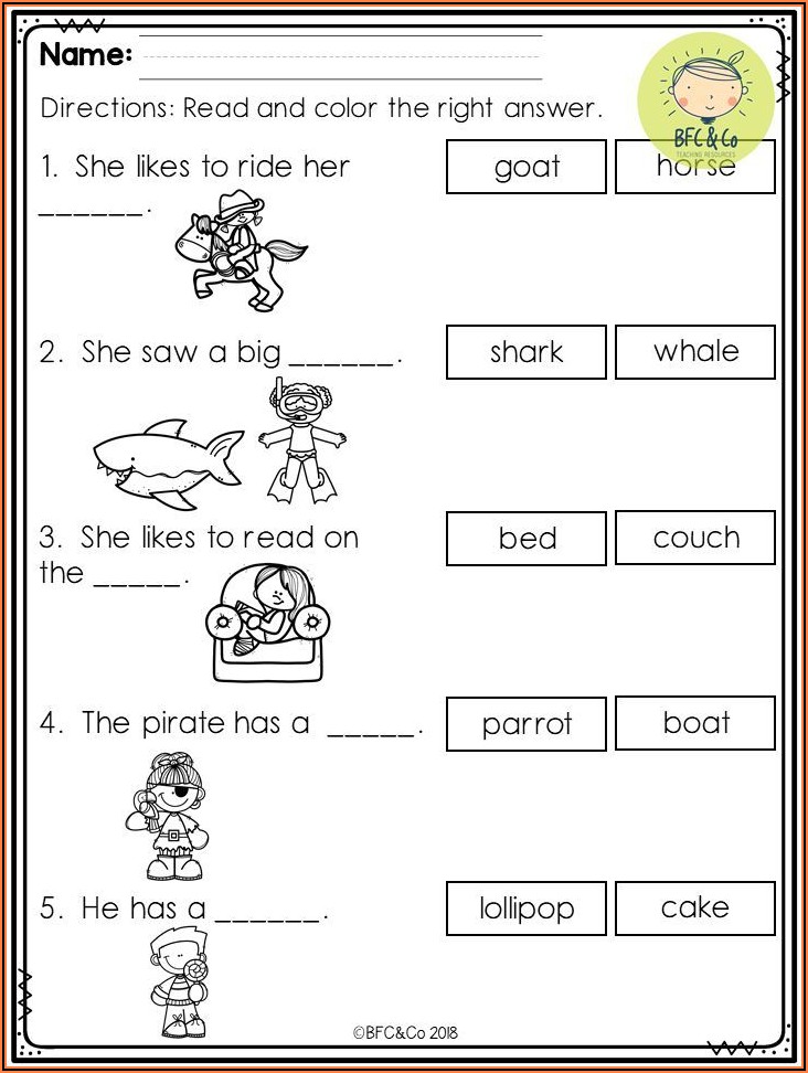 Worksheets For Kindergarten Writing