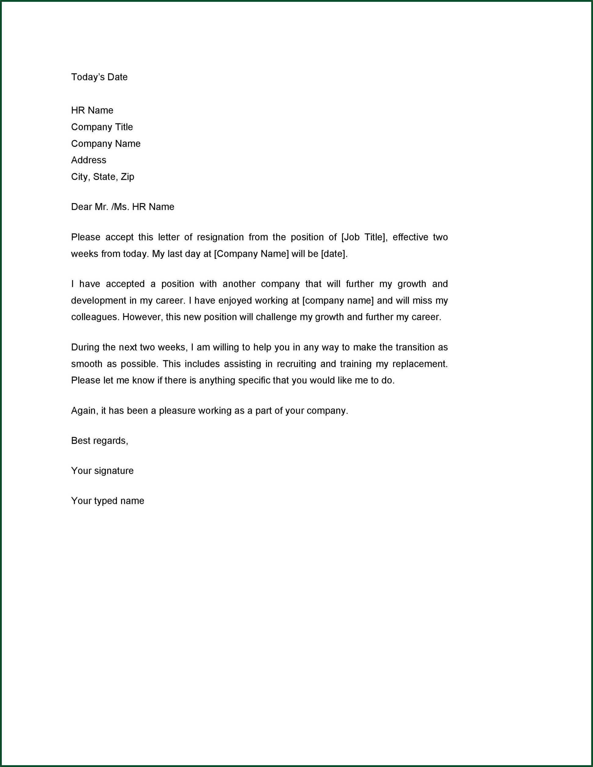 Writing Termination Of Employment Letter