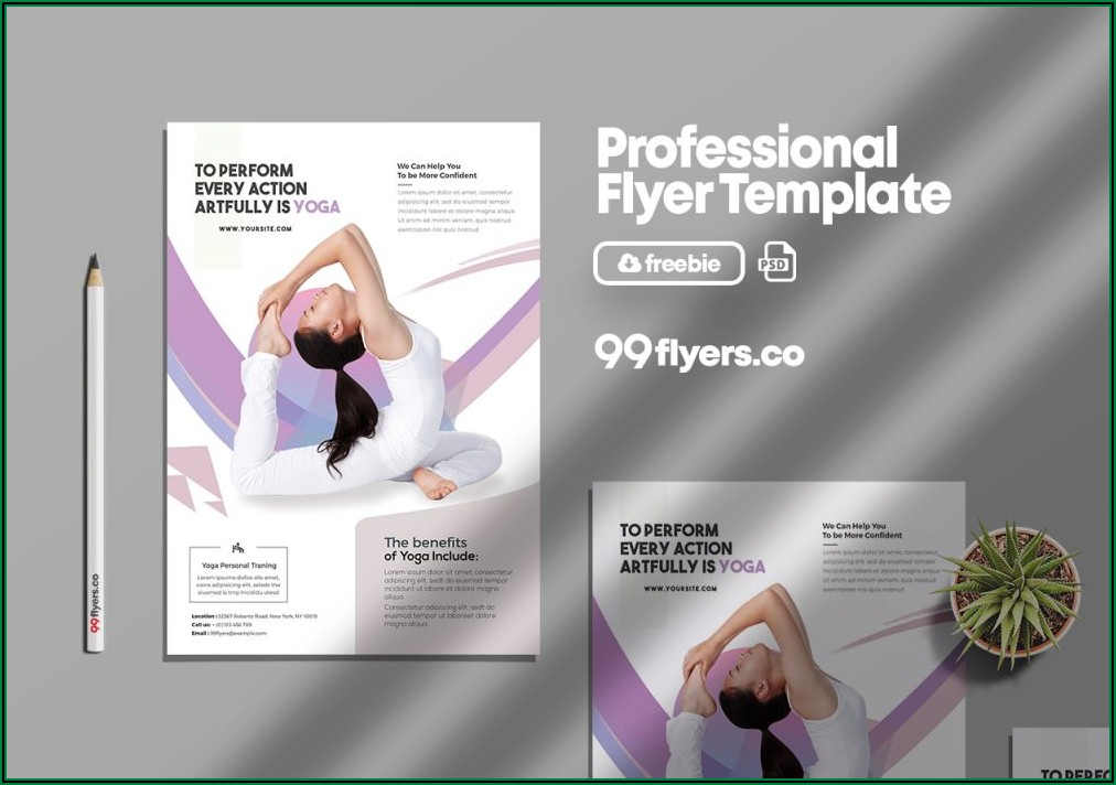 Yoga Class Flyer Template Free