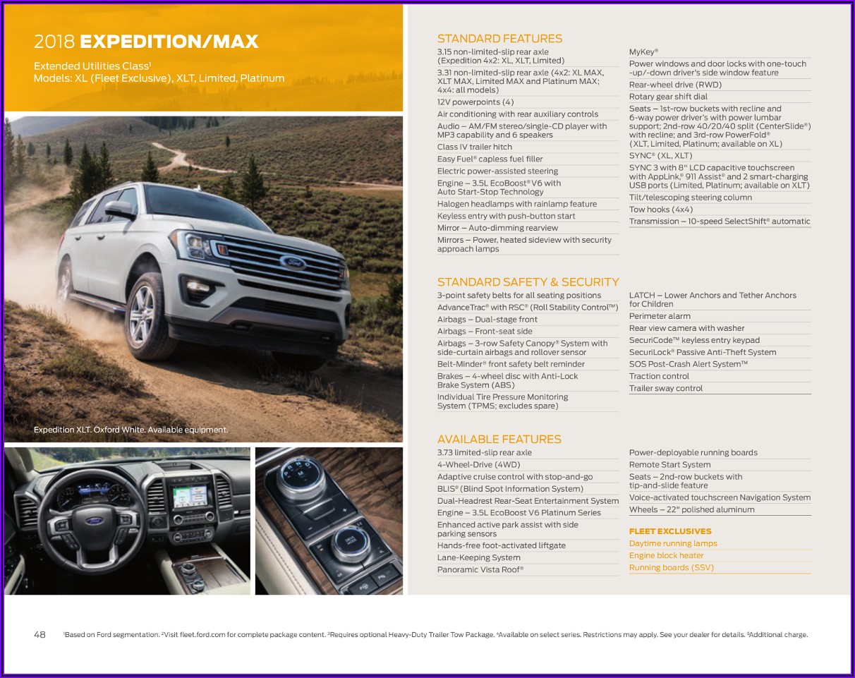 2019 Ford Expedition Xlt Brochure