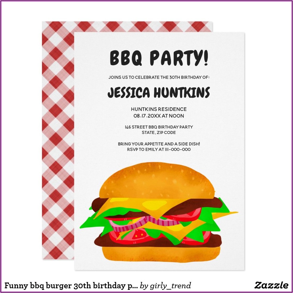 30th Birthday Party Invitation Funny