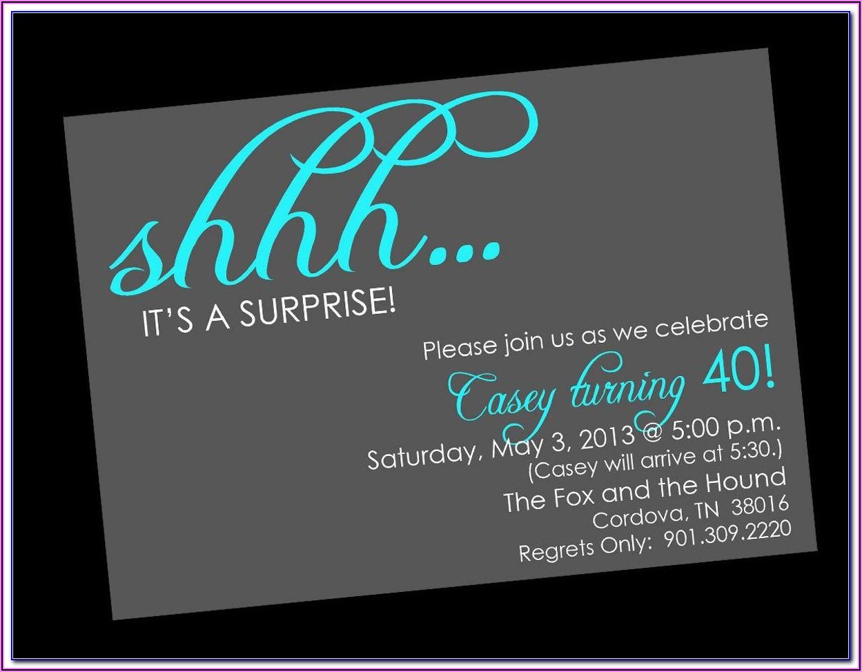 60th Surprise Birthday Invitations With Photo