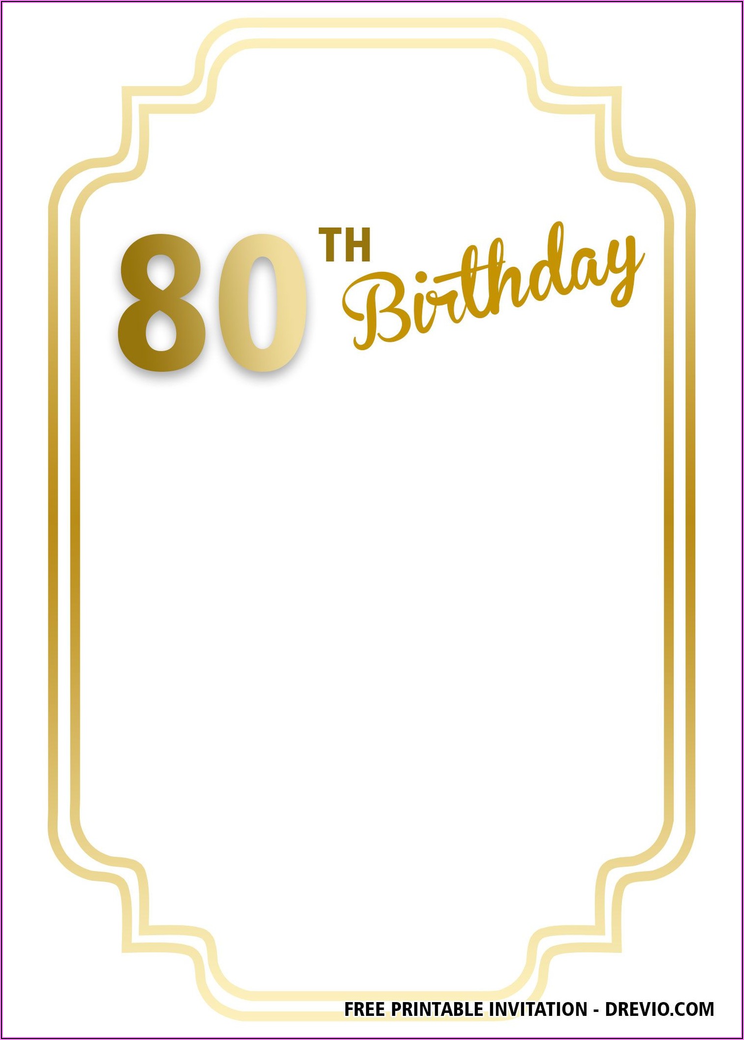 90th Birthday Invites Free