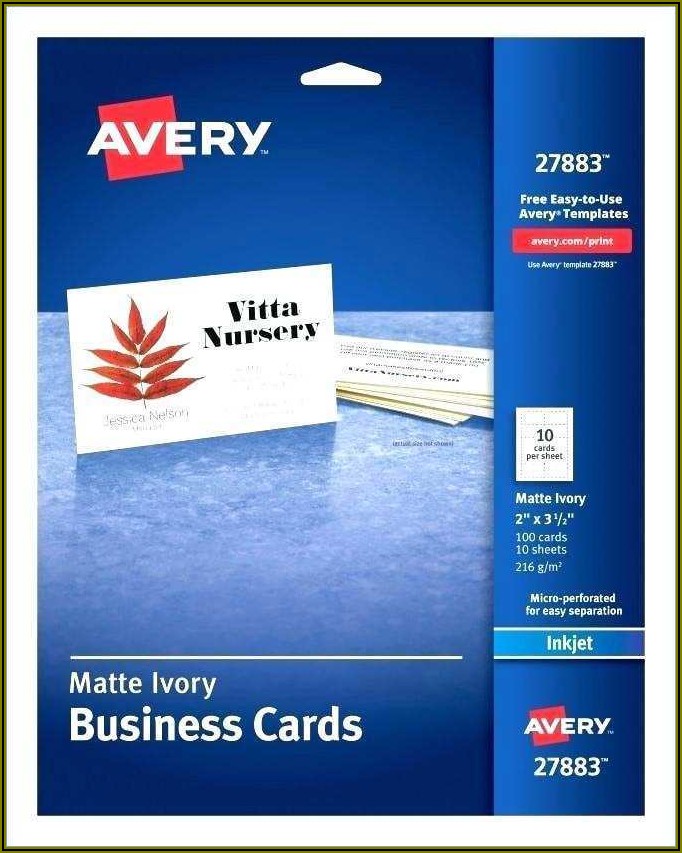 Avery Business Card Template 8371 For Mac