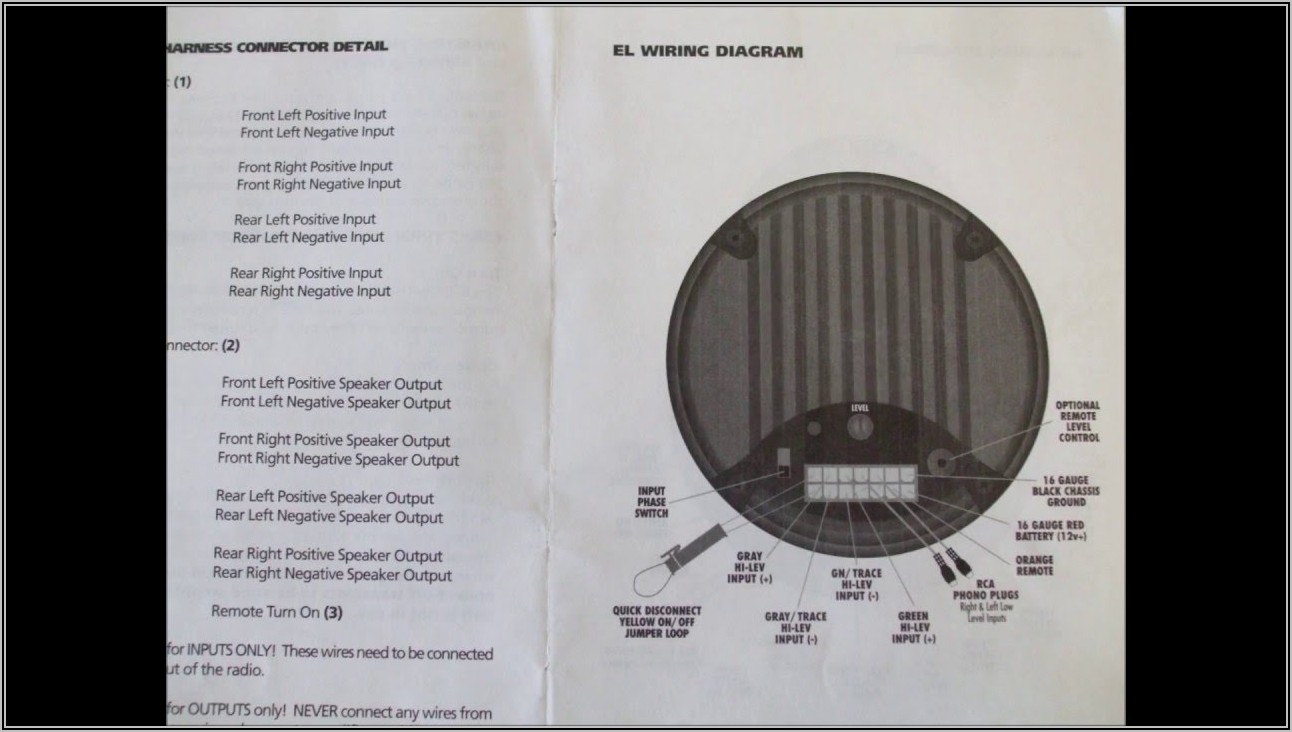 Bazooka Amplified Subwoofer Wiring Diagram