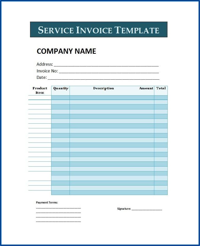 Billable Hours Invoice Excel Template