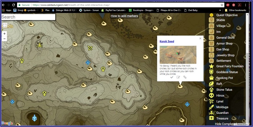 Botw Interactive Map Download