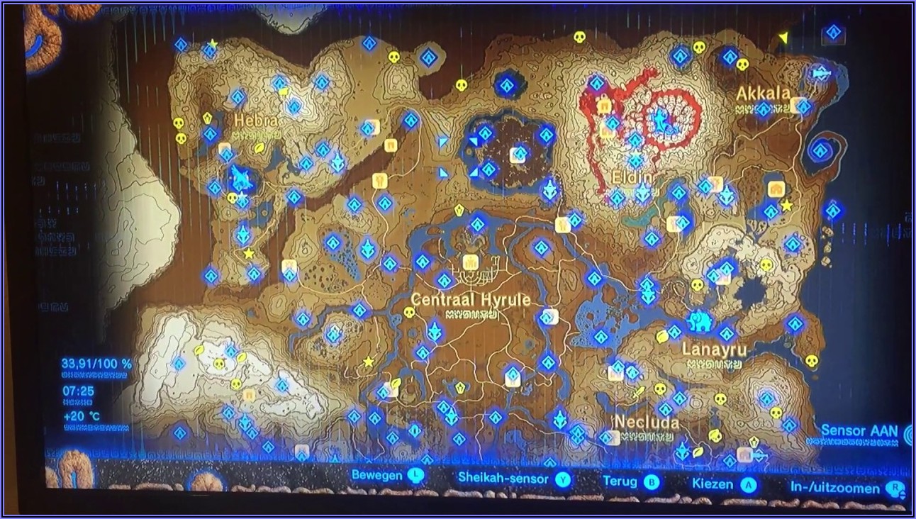 Breath Of The Wild Shrines Map