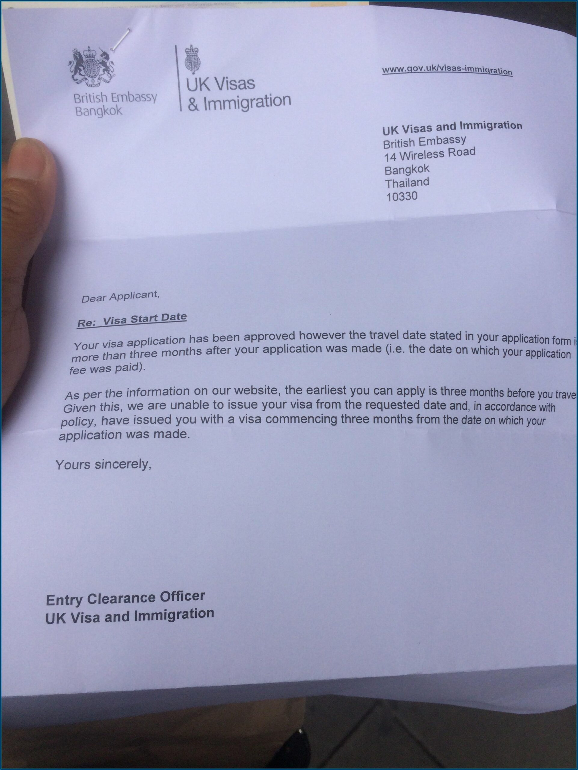 British Consulate Visa Application Form