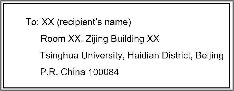 Business Envelope Address Format
