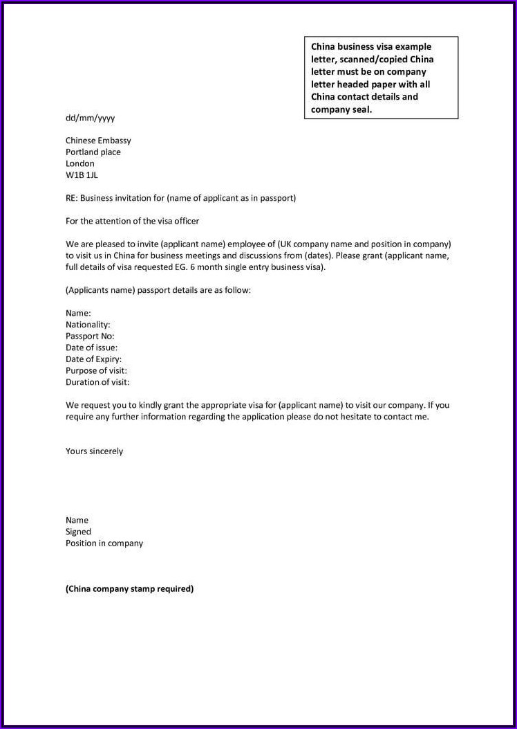 Business Letter Template Word Uk