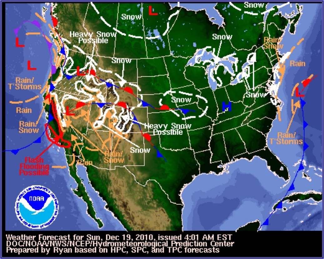 Ca Weather Forecast Map