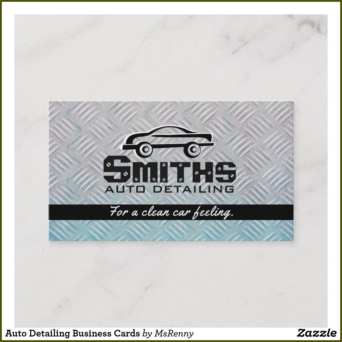 Car Detailing Business Cards