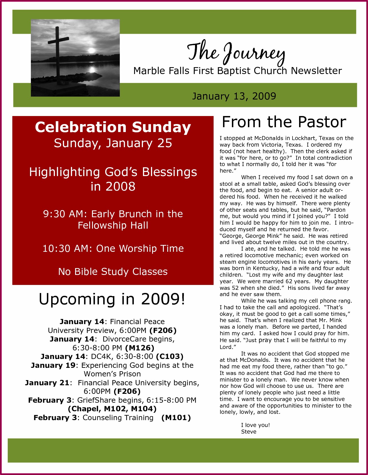 Christian Newsletter Templates Free Download