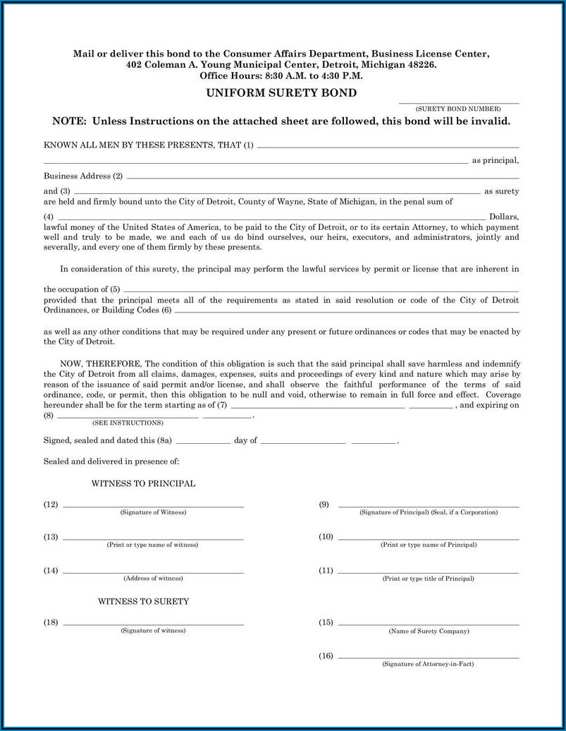 Cna Surety Bond Application Form
