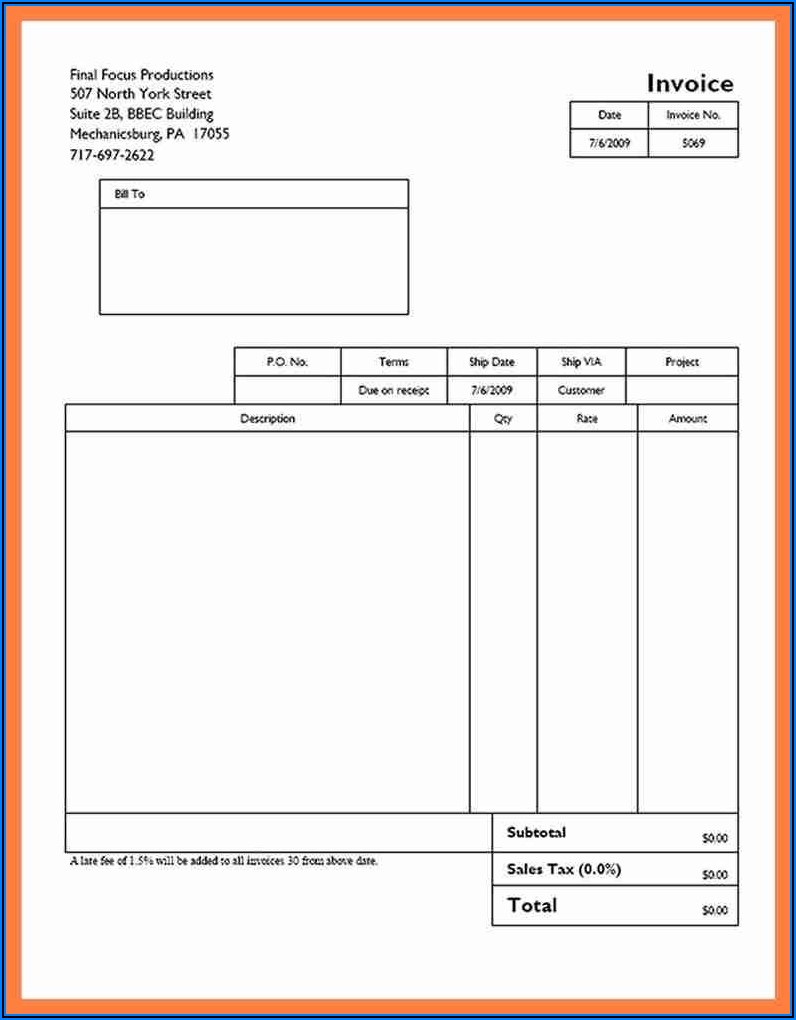 Copy Invoice Template Quickbooks Online