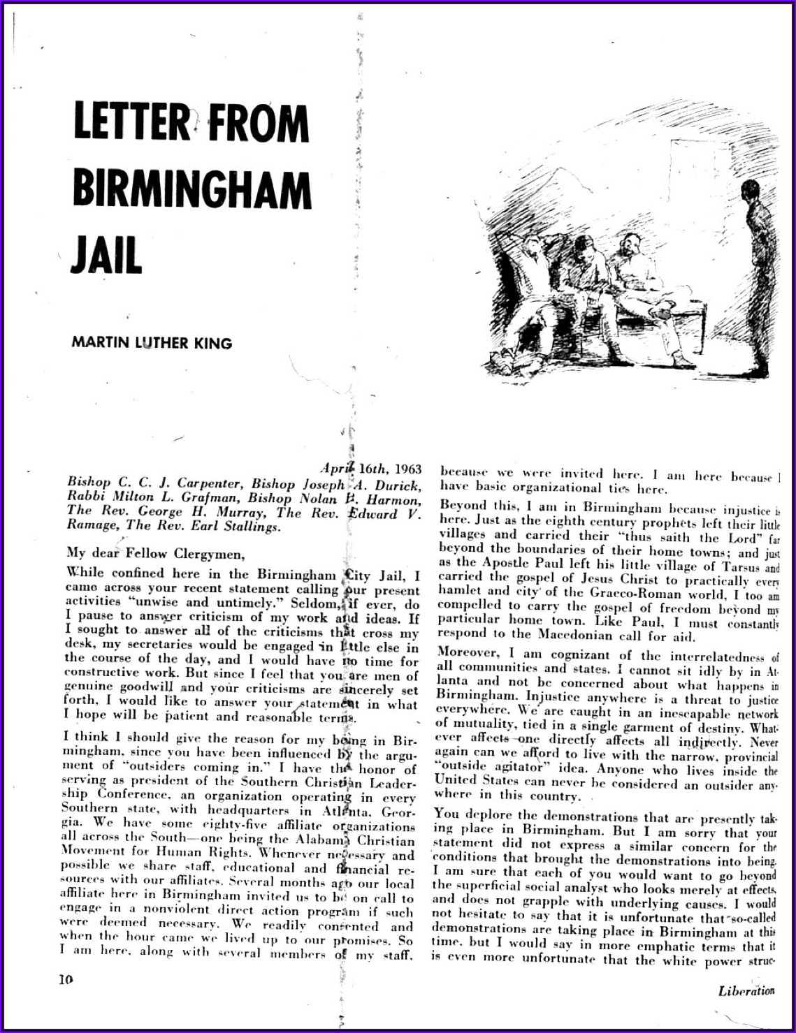 Dr King Letter From Birmingham Jail Pdf