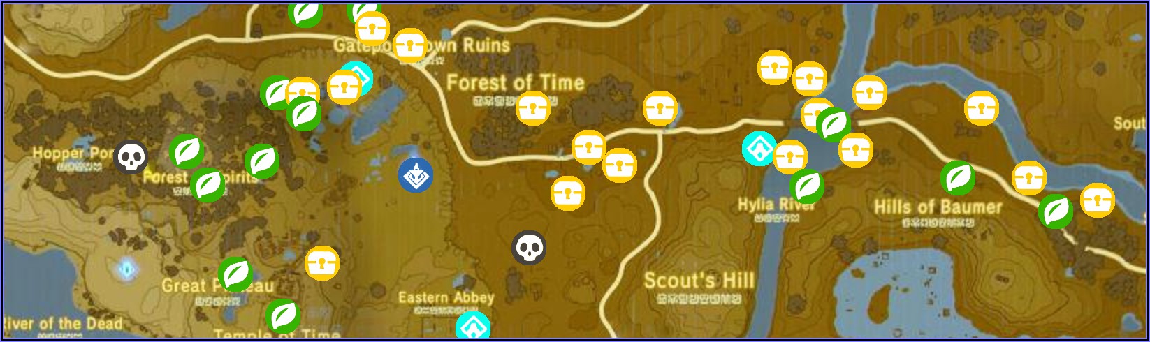 Every Shrine Map Botw