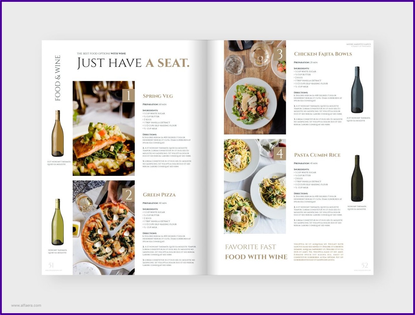 Food Brochure Design Templates