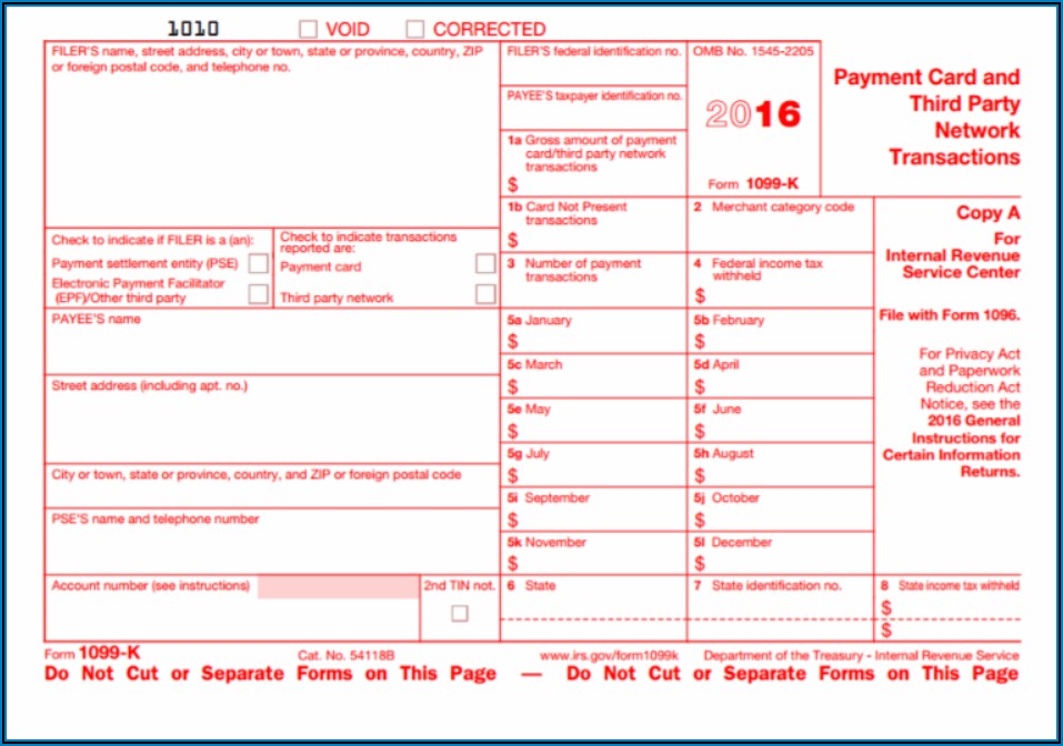 Form 1099 Filing Requirements