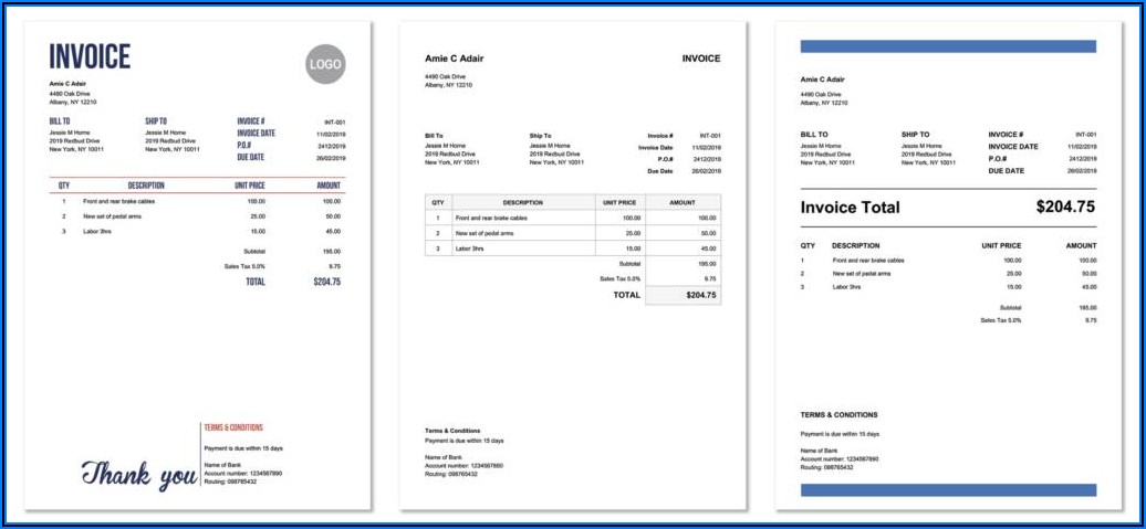 Free Billable Hours Invoice Template