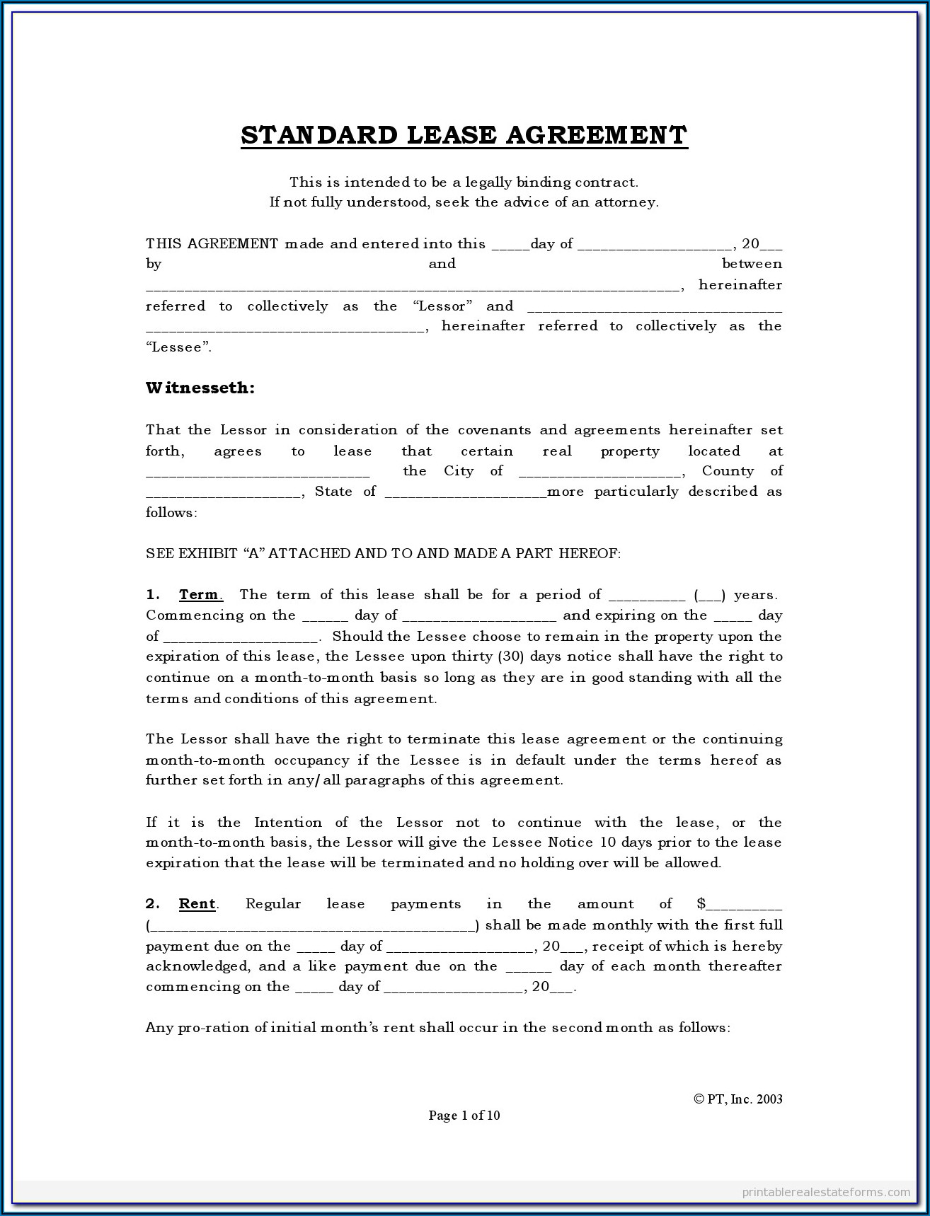 Free Commercial Real Estate Forms