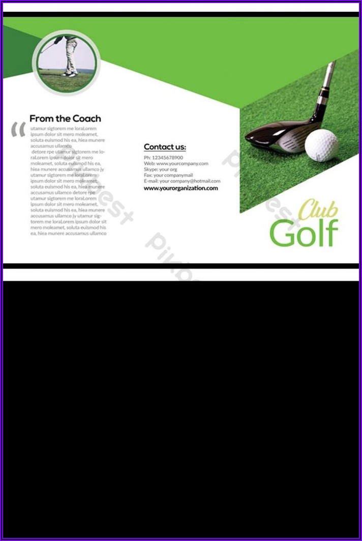 Free Golf Brochure Templates