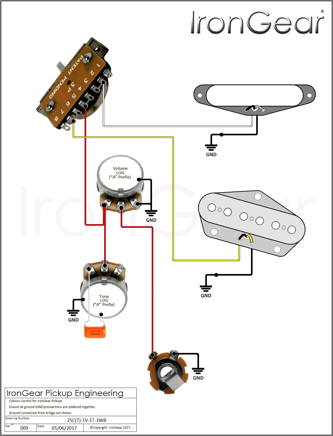 Guitar Wiring Diagrams 2 Single Coil Pickups