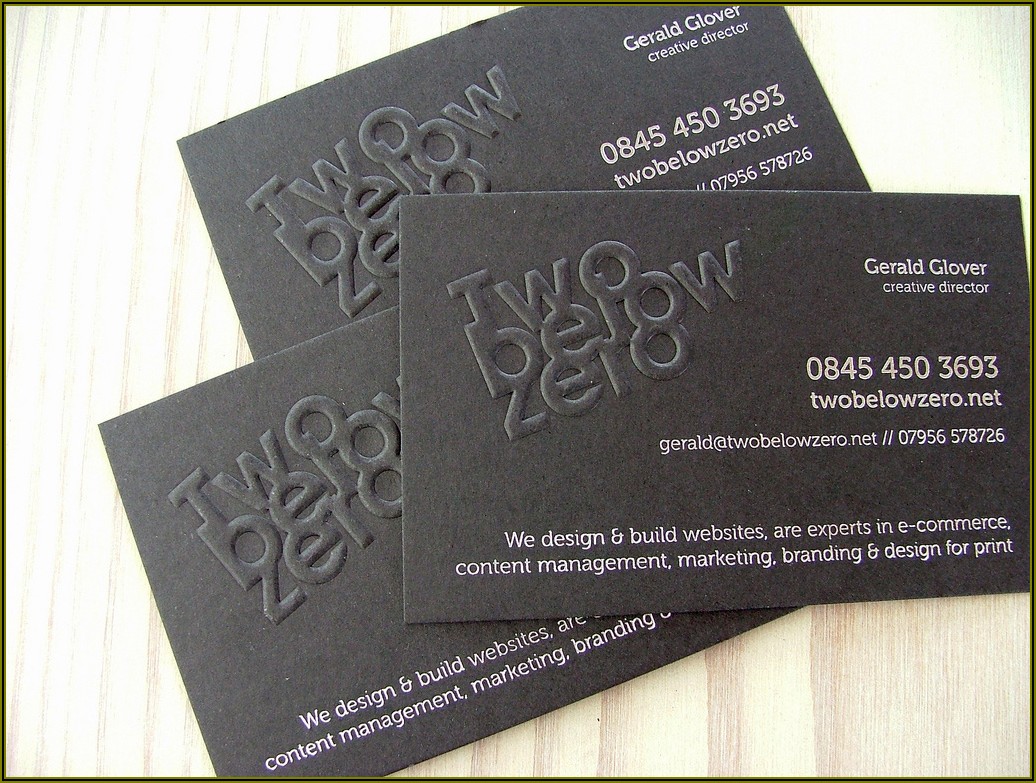 How To Make Raised Ink Business Cards