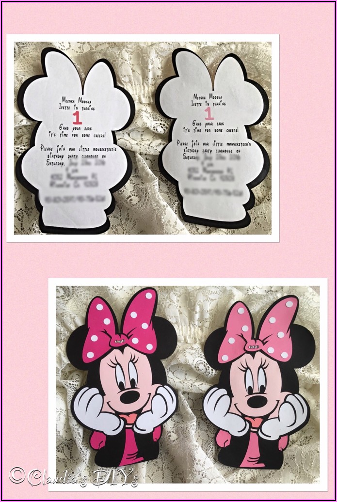 Minnie Mouse Birthday Invitations Cricut
