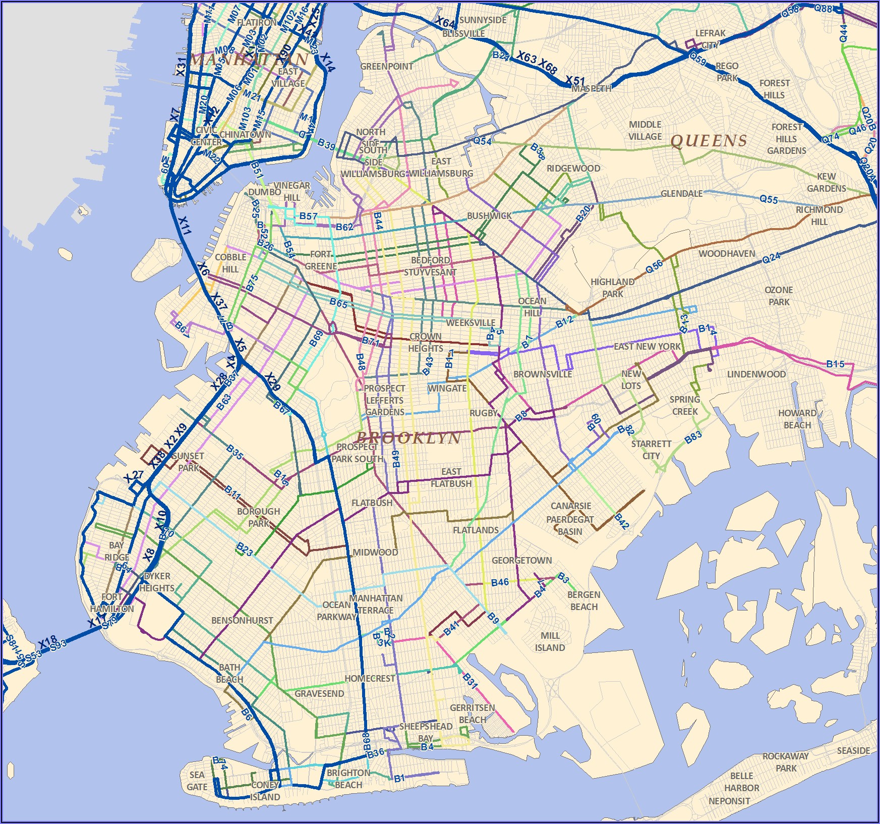 Mta Brooklyn Bus Map 2009