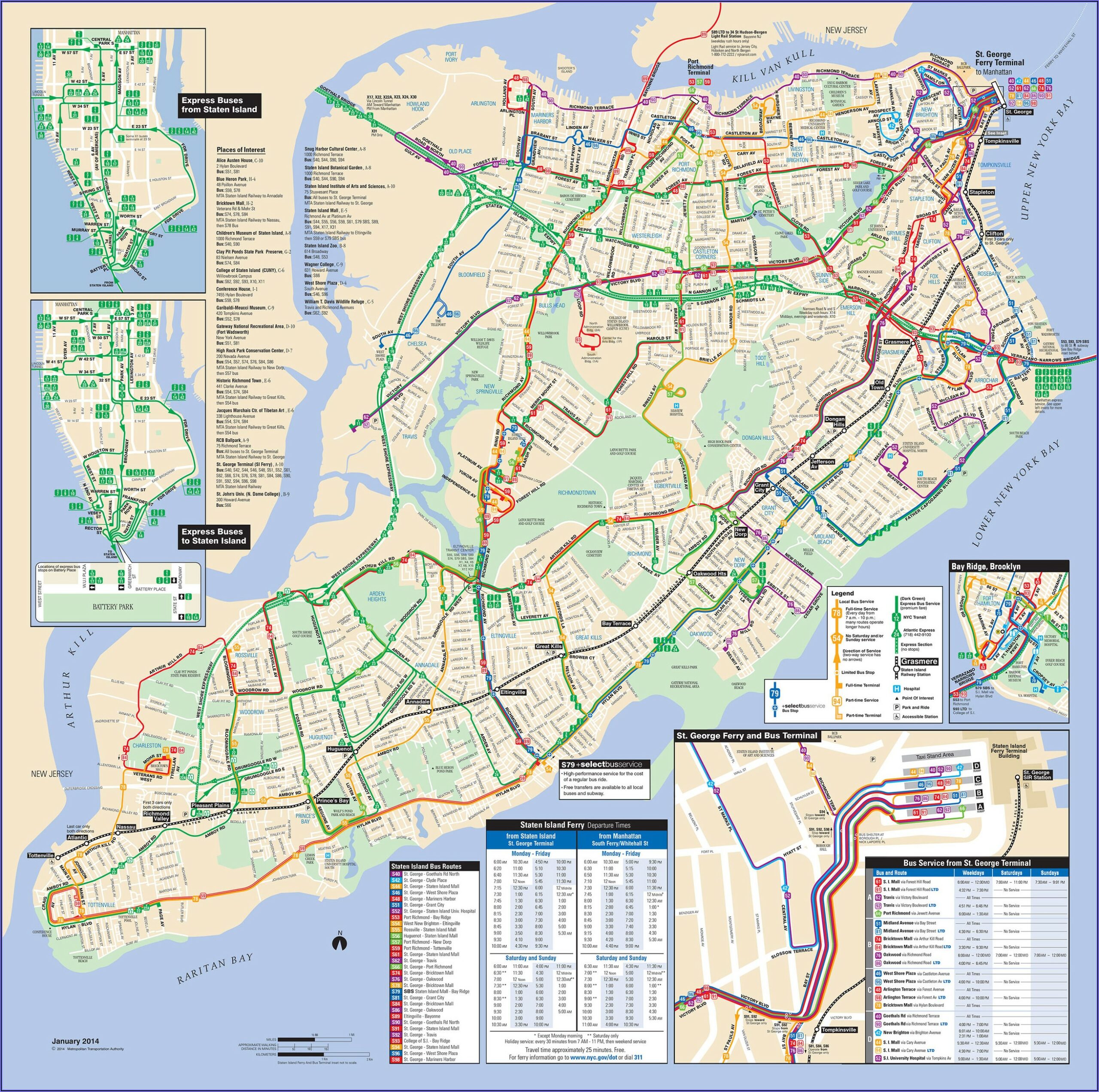 Mta Express Bus Map Manhattan