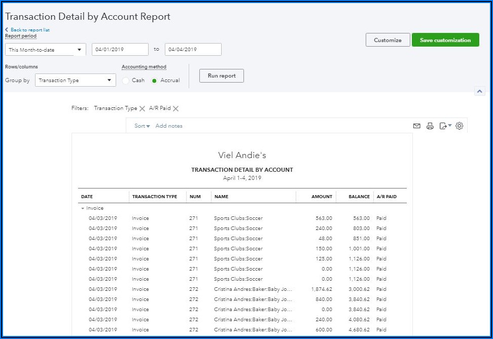Open Invoices Report In Quickbooks Desktop
