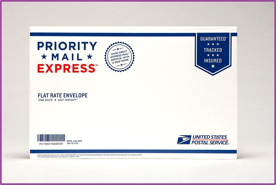 Postage For Express Mail Flat Rate Envelope