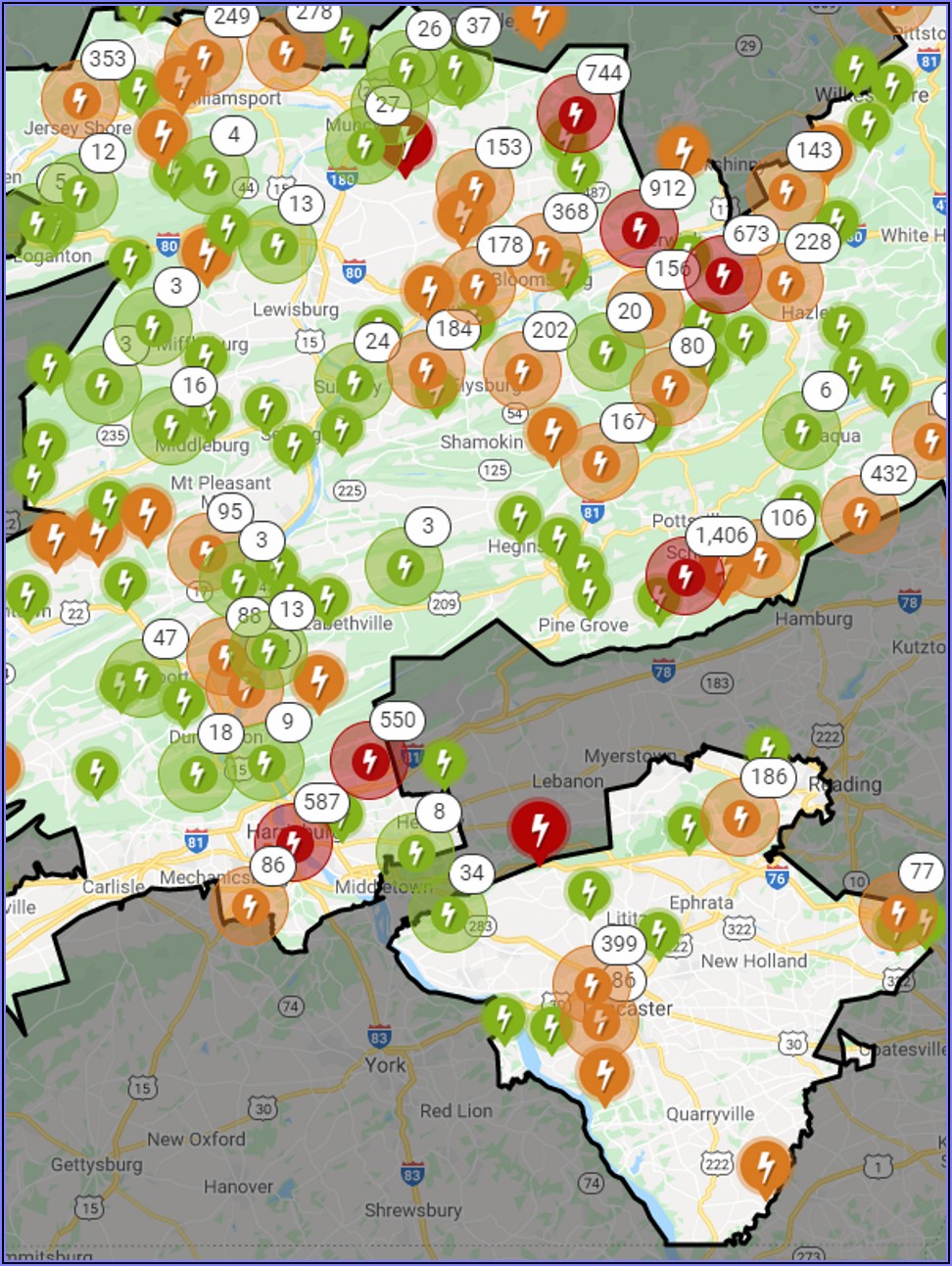 Ppl Power Outage Map Pa