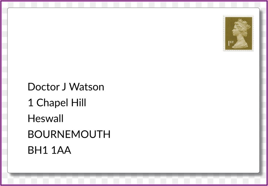 Royal Mail Business Reply Envelope Template