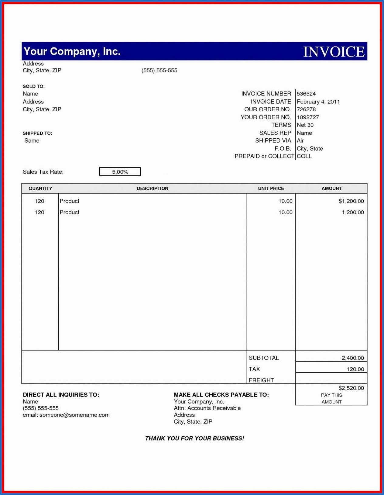 Self Employed Consultant Invoice Template Uk