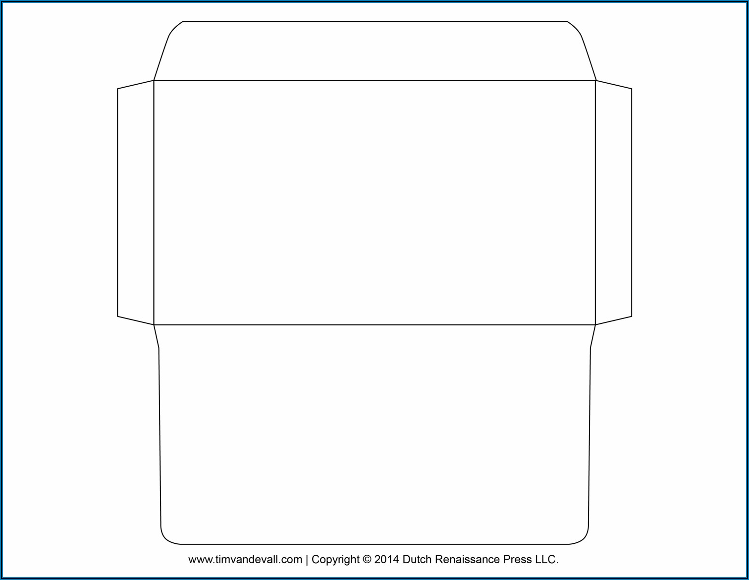 A4 Size Envelope Template Illustrator
