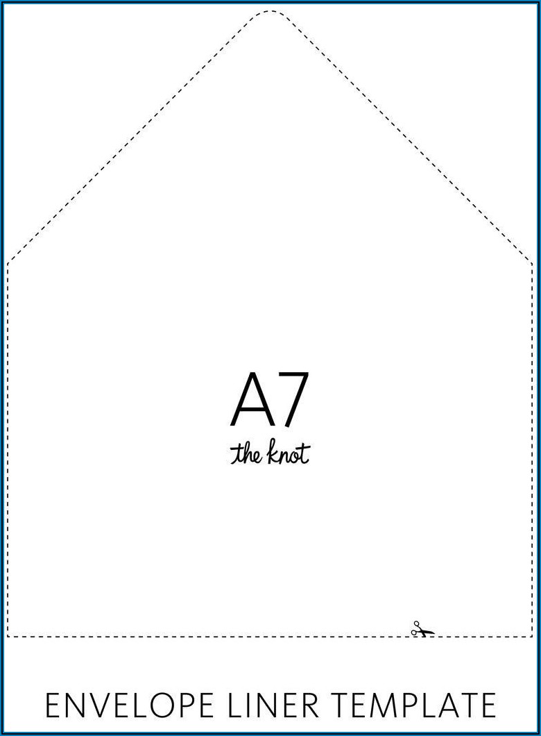 A7 Envelope Template Word