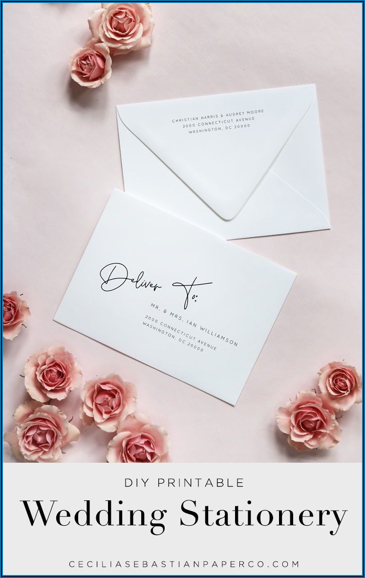 Addressing Wedding Thank You Card Envelopes