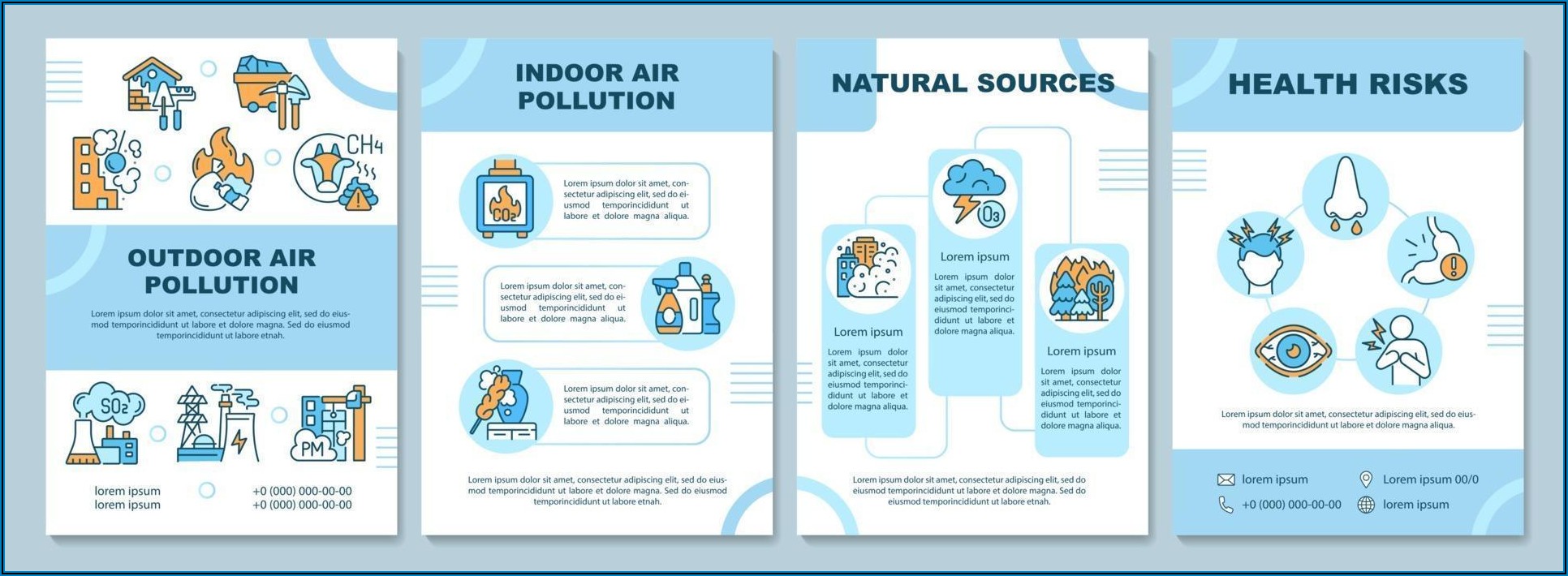 Air Pollution Brochure Template